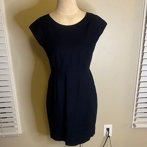 J. Crew Black Mini Dress with Cap Sleeves